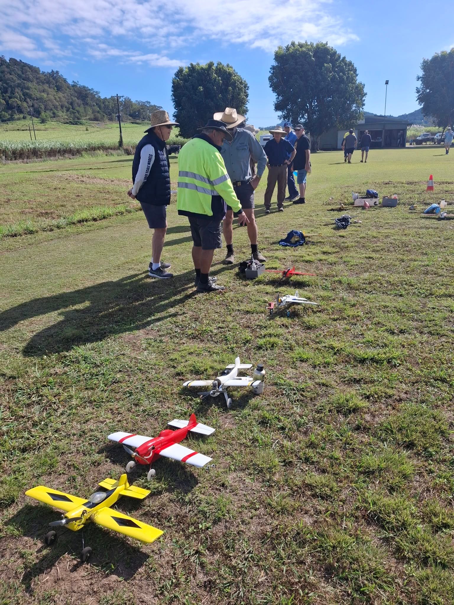 Control Line Pilots and Planes at Field